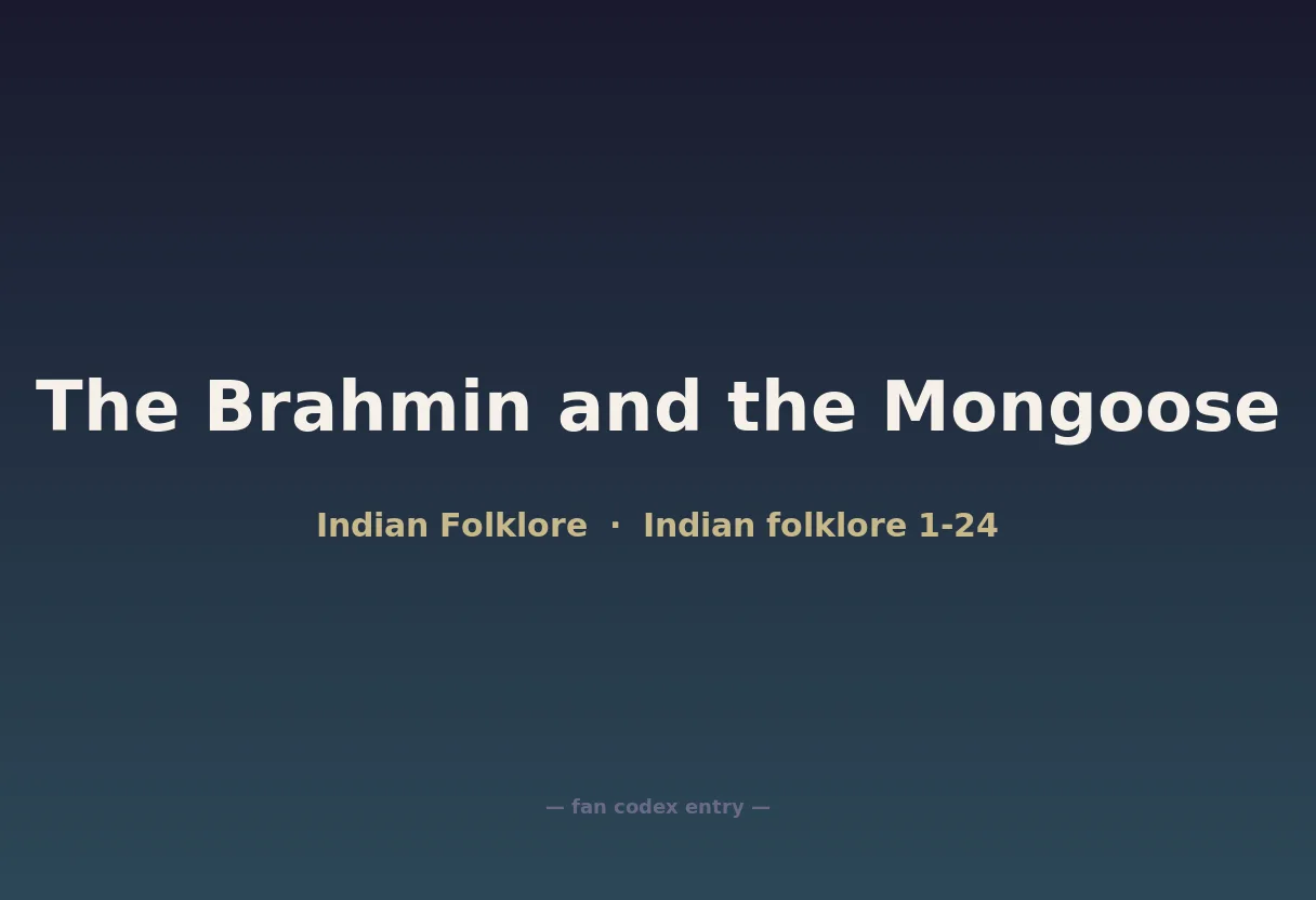 The Brahmin and the Mongoose